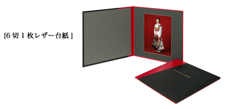 6切1枚レザー台紙